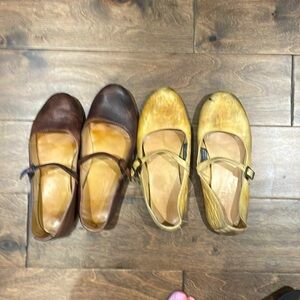 BEDSTU Cobbler Series Leather Shuffle Mary Janes.